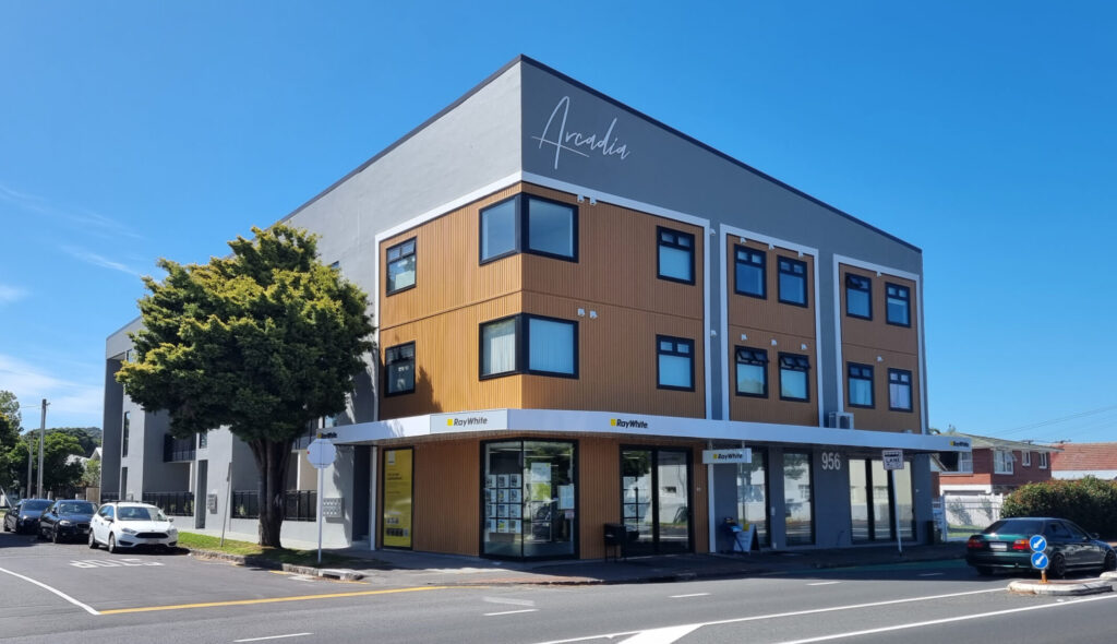 Arcadia mixed-use apartment building